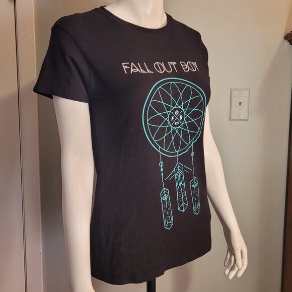 Fall Out Boy XIV Dreamcatcher Band T-Shirt Womens Medium Alternative Band Black - Picture 6 of 7